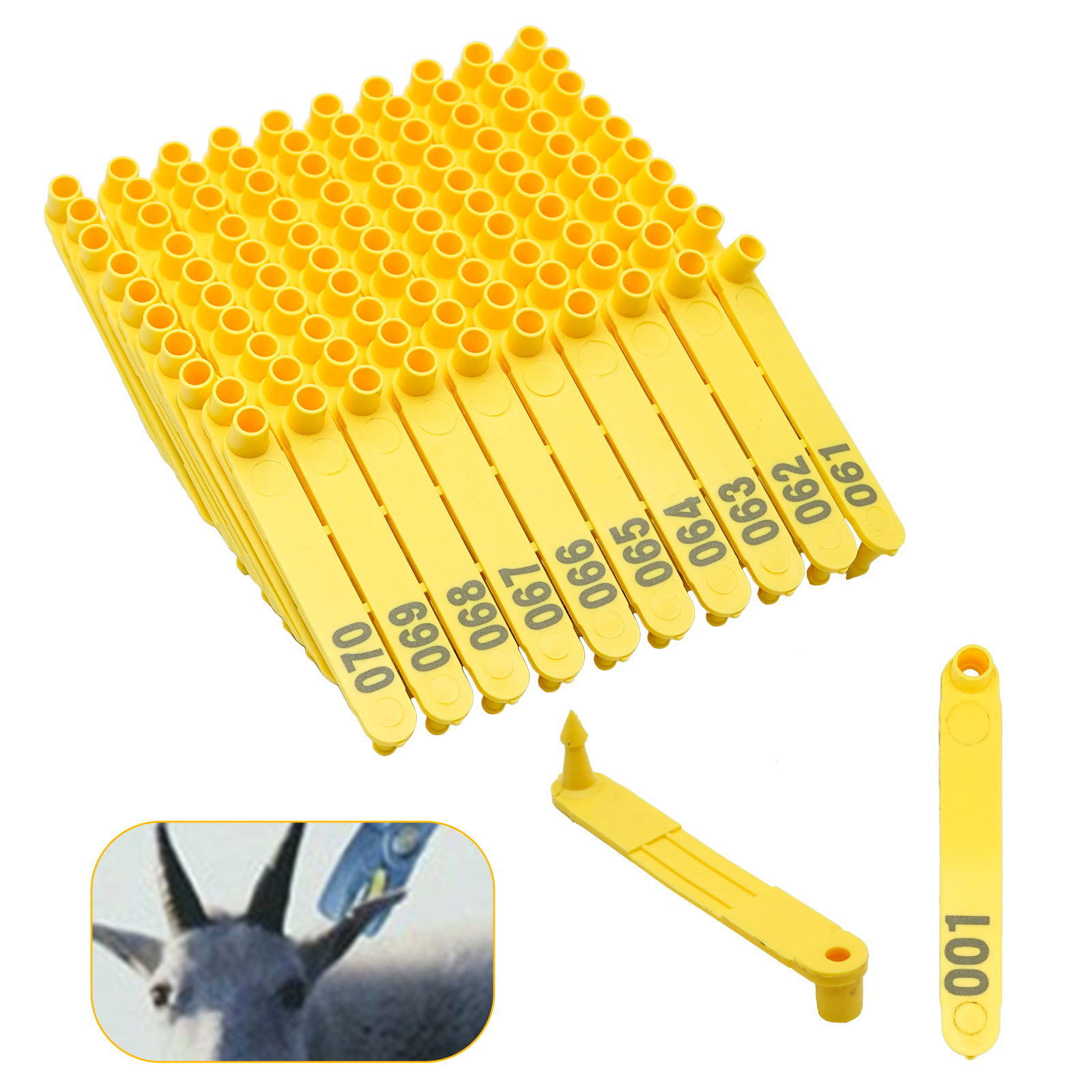 Livestock Ear Tag - 100pcs Sheep Ear Tags Livestock Animal