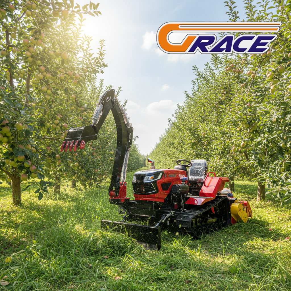 Farming Year - 35HP Mini Crawler Tractor Diesel-Powered Small