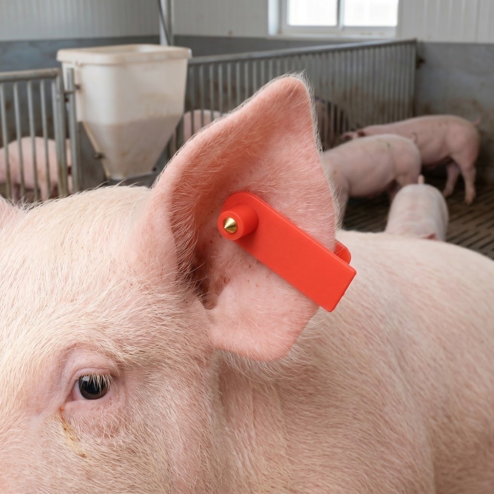 Livestock Ear Tag - 100Pcs Hand-writable Blank Livestock Ear Tag