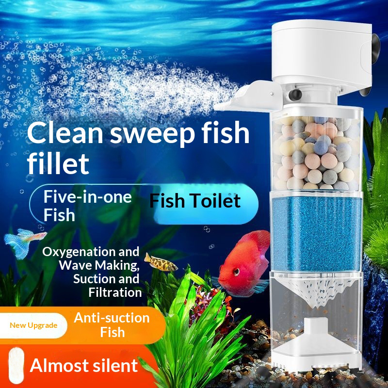 Aquaculture Aerator Pump - 6 In1 Aquarium Filter Pump Fish