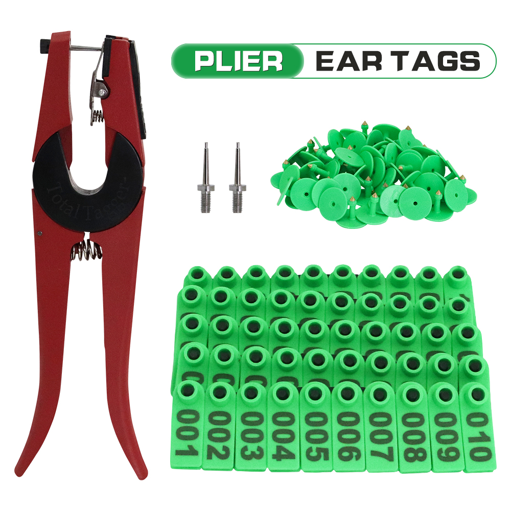 Livestock Ear Tag - 100PCS Sheep Ear Tag Pliers 001-100