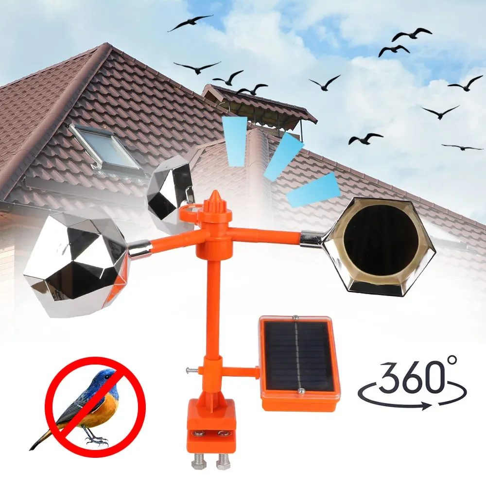 Solar Wind Powered Automatic B - Solar Bird Scarer 评论和价格
