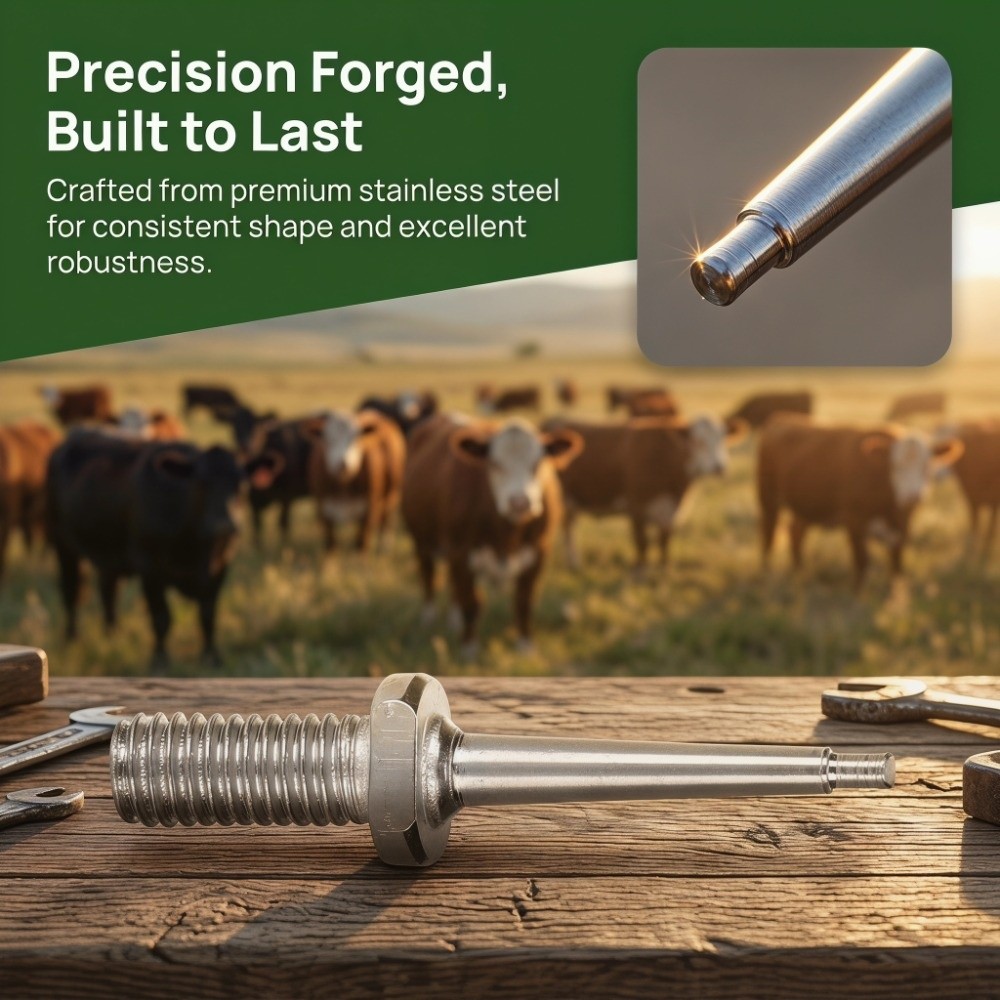 10Pcs Practical Stainless Stee - Livestock Ear Tag 评论和价格