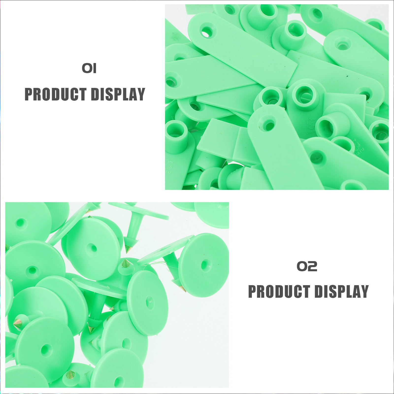 100Pcs Plastic Ear Tags for Ca - Livestock Ear Tag 评论和价格
